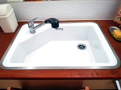 ナノダイヤモンド施工シンク撥水