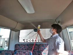 ナノダイヤモンド施工少年野球バス